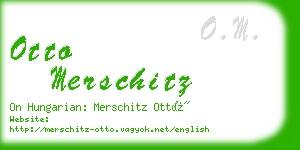 otto merschitz business card